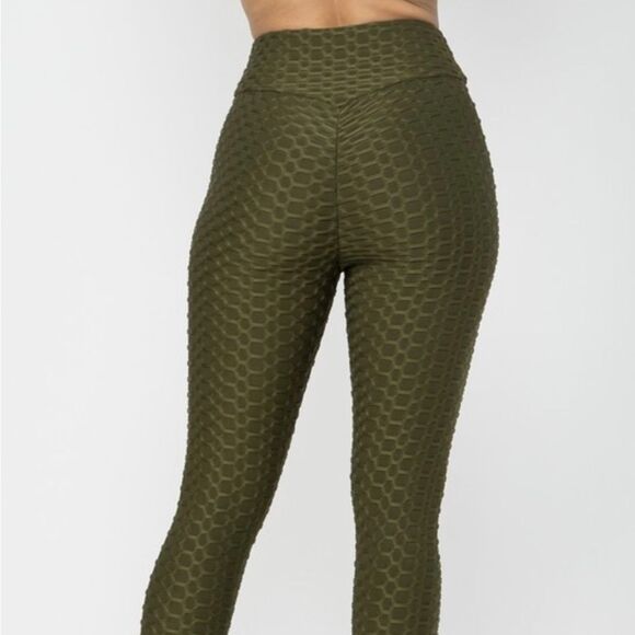 Olive Green Active Two piece honeycomb set - Picture 4 of 16